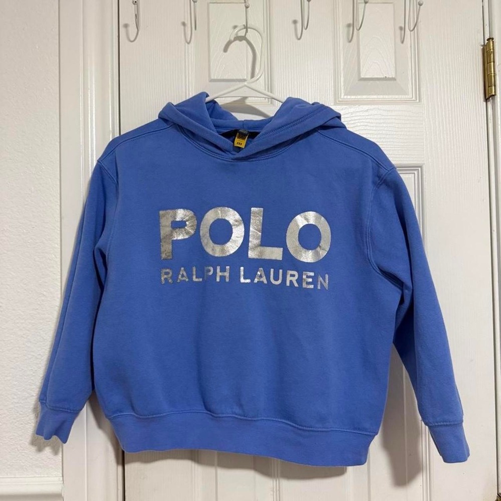 Kids Blue Polo Ralph Lauren hoodie